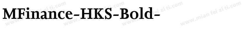 MFinance-HKS-Bold字体转换