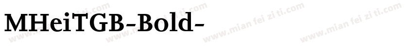 MHeiTGB-Bold字体转换