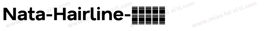 Nata-Hairline字体转换