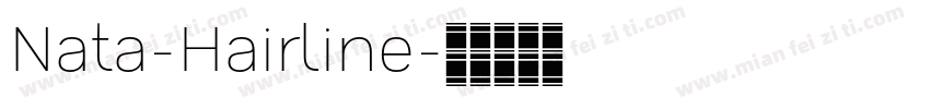 Nata-Hairline字体转换