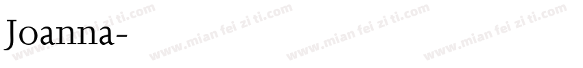Joanna字体转换