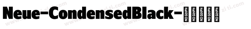 Neue-CondensedBlack字体转换