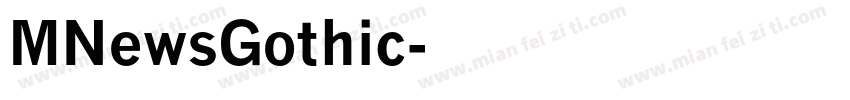 MNewsGothic字体转换