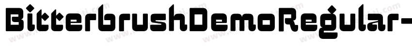 BitterbrushDemoRegular-nKo4字体转换