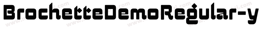 BrochetteDemoRegular-yeEY字体转换