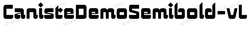 CanisteDemoSemibold-vLAZ字体转换