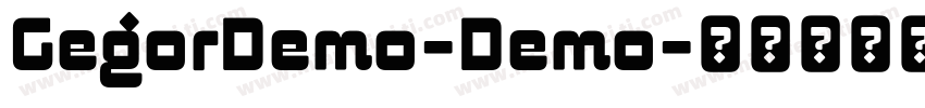 GegorDemo-Demo字体转换