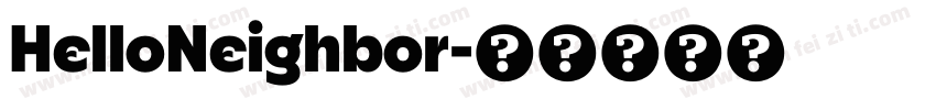 HelloNeighbor字体转换