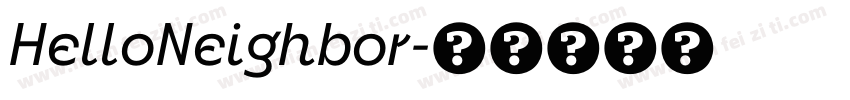 HelloNeighbor字体转换