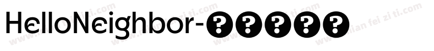 HelloNeighbor字体转换