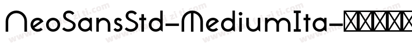NeoSansStd-MediumIta字体转换