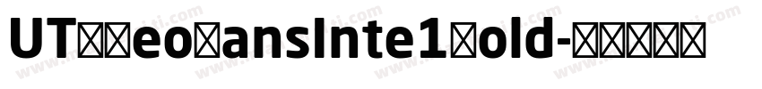 UTMNeoSansInte1Bold字体转换