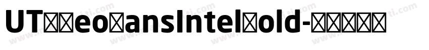 UTMNeoSansIntelBold字体转换