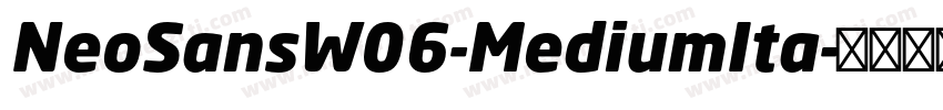 NeoSansW06-MediumIta字体转换