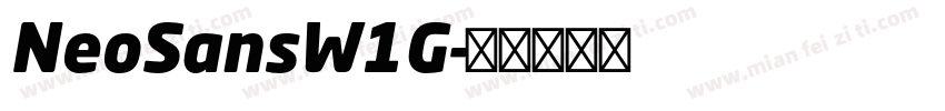 NeoSansW1G字体转换