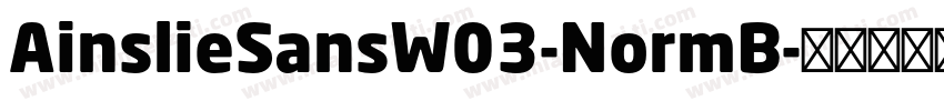 AinslieSansW03-NormB字体转换