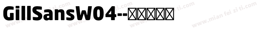 GillSansW04-字体转换