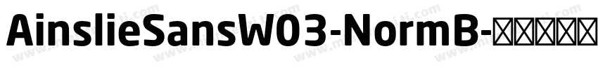 AinslieSansW03-NormB字体转换