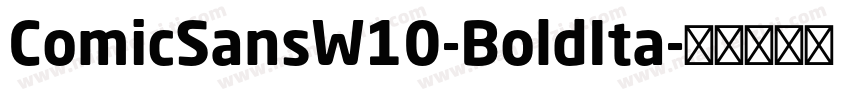 ComicSansW10-BoldIta字体转换