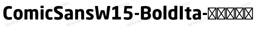 ComicSansW15-BoldIta字体转换