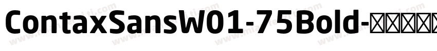 ContaxSansW01-75Bold字体转换