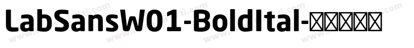 LabSansW01-BoldItal字体转换