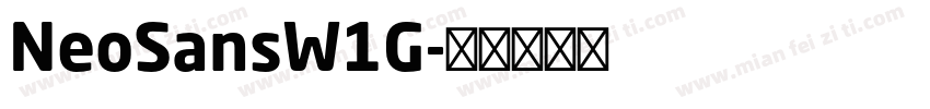NeoSansW1G字体转换