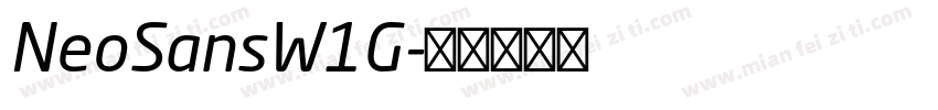 NeoSansW1G字体转换