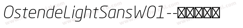 OstendeLightSansW01-字体转换