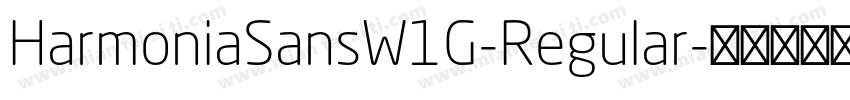 HarmoniaSansW1G-Regular字体转换