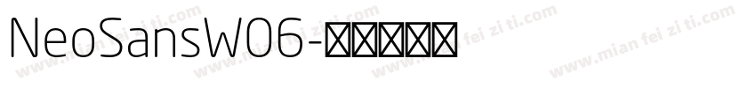 NeoSansW06字体转换