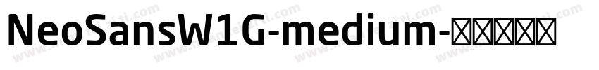 NeoSansW1G-medium字体转换
