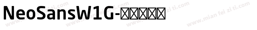NeoSansW1G字体转换