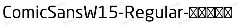 ComicSansW15-Regular字体转换