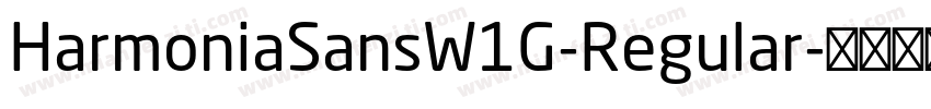 HarmoniaSansW1G-Regular字体转换