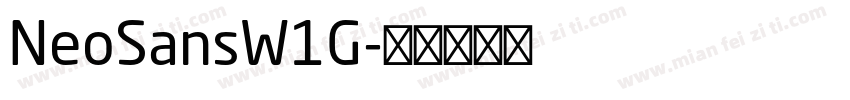 NeoSansW1G字体转换