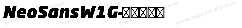NeoSansW1G字体转换