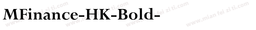 MFinance-HK-Bold字体转换