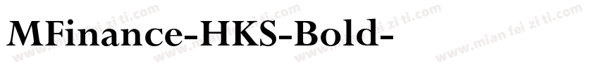 MFinance-HKS-Bold字体转换