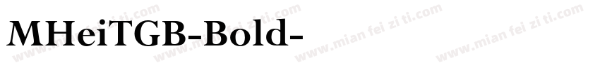 MHeiTGB-Bold字体转换