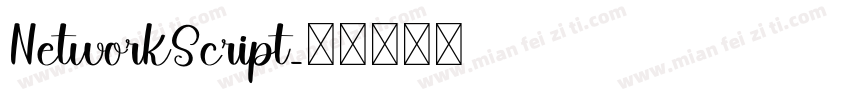 NetworkScript字体转换