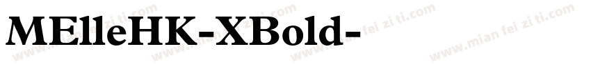 MElleHK-XBold字体转换