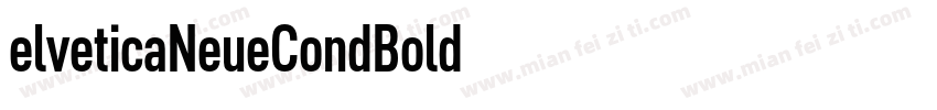 elveticaNeueCondBold字体转换