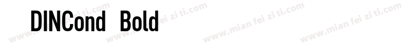 德国DINCond-Bold字体转换