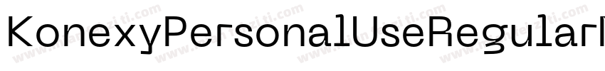 KonexyPersonalUseRegularNeueMachina字体转换