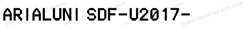 arialuni_sdf-u2017字体转换
