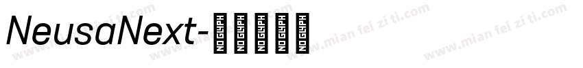 NeusaNext字体转换