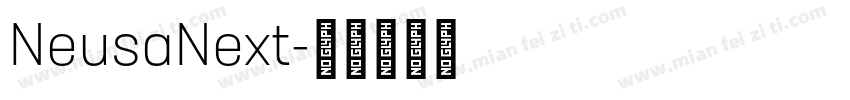 NeusaNext字体转换