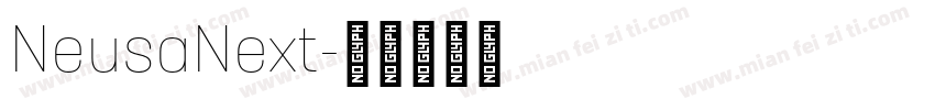 NeusaNext字体转换