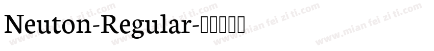 Neuton-Regular字体转换